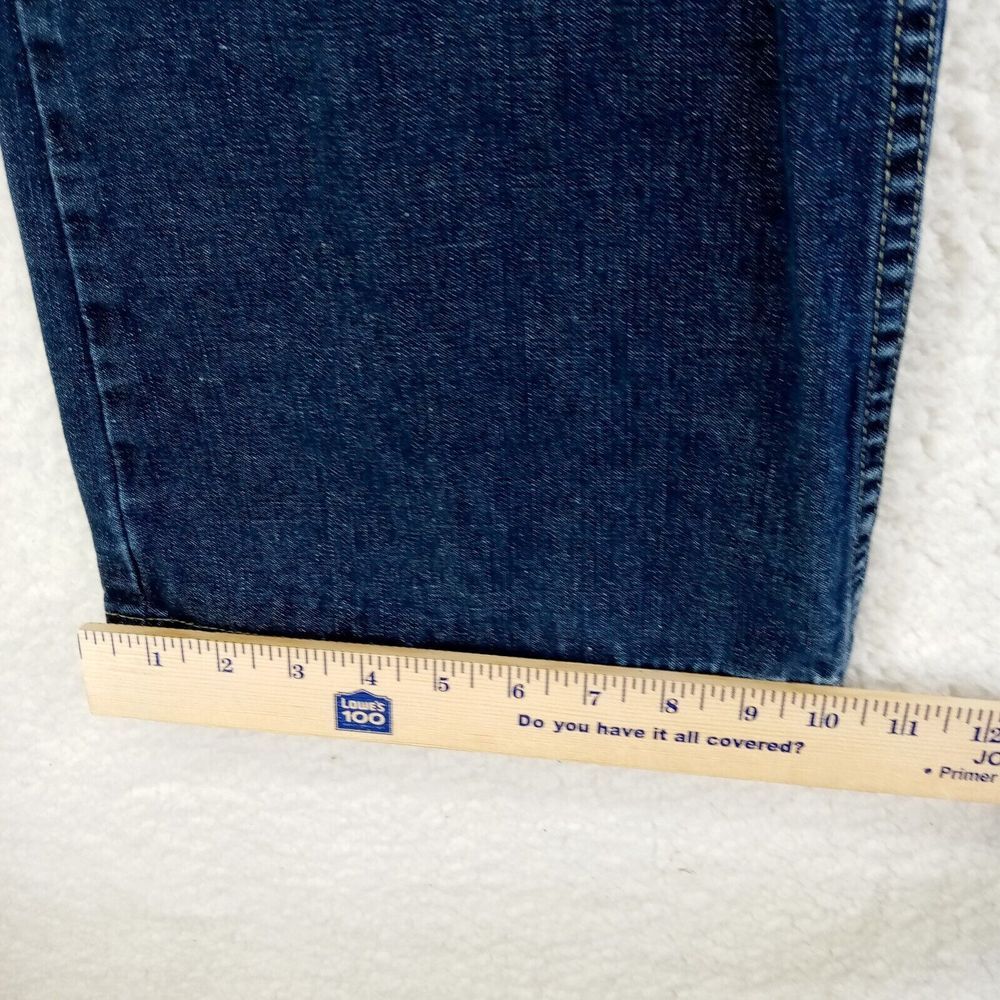 American Eagle Jeans Womens 12 (32) Bootcut Cotton‎ Hole Dark Wash - Picture 10 of 13